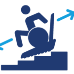 Access Icon of a Stair Climber chair.